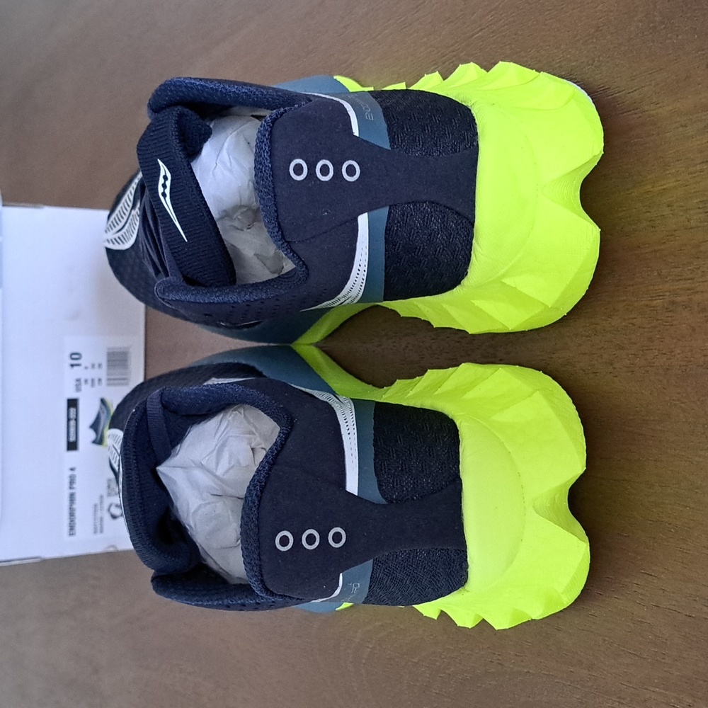 Saucony Endorphin Pro 4 Running Shoes - Color: Navy / Citron - Size: 10 - Picture 5 of 9